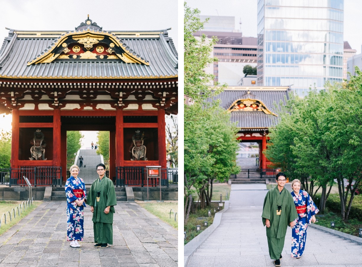 E: Pre-wedding at Nezu Shrine with torii gates by Nick on OneThreeOneFour 1
