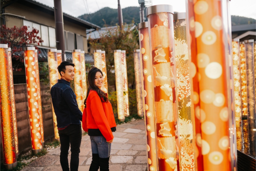 A&L: Kyoto Autumn Pre-wedding Photoshoot at Kimono Forest by Kinosaki on OneThreeOneFour 25