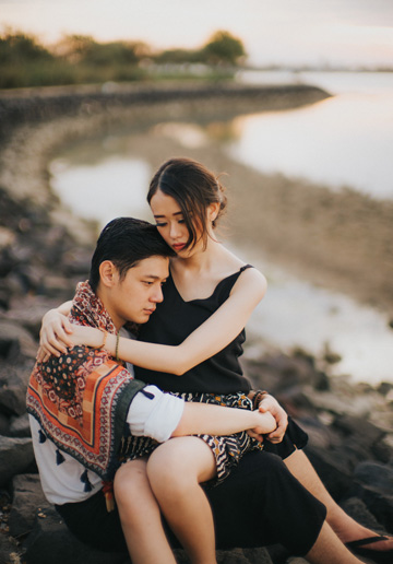 Bali Engagement Boho Theme Couple Photoshoot
