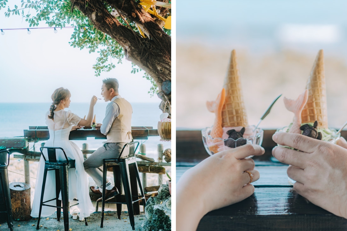 Taiwan Pre-Wedding Photoshoot Ferry Ride Pier Old Town Sea Beach by  on OneThreeOneFour 33