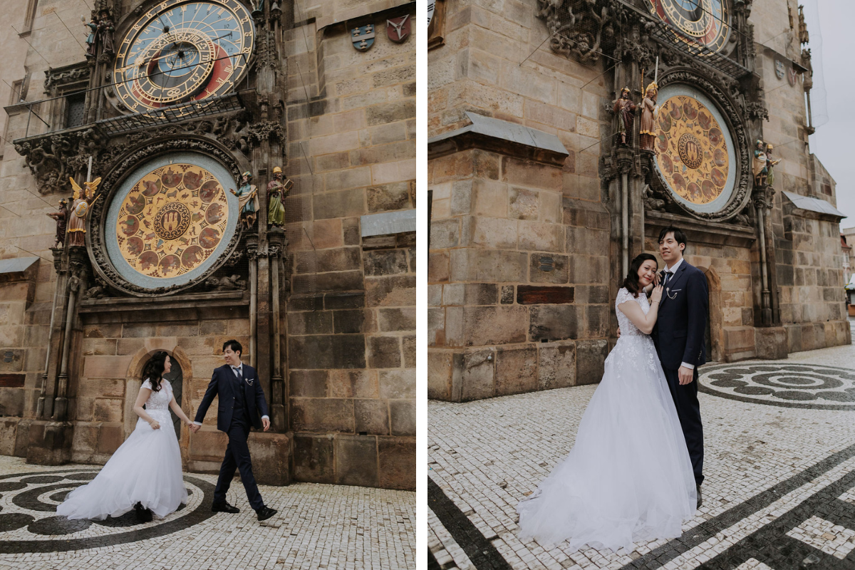 Prague prewedding photoshoot at Astronomical Clock, Old Town Square, Charles Bridge And Petrin Park by Nika on OneThreeOneFour 18