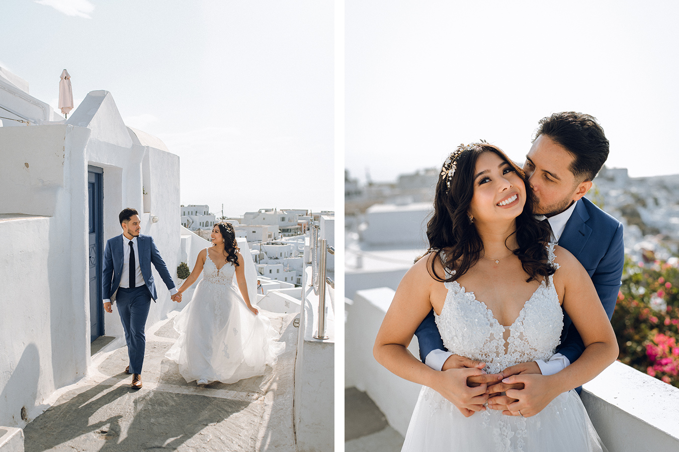 Dreamy & Romantic Santorini Pre-Wedding Photoshoot by Christina on OneThreeOneFour 9