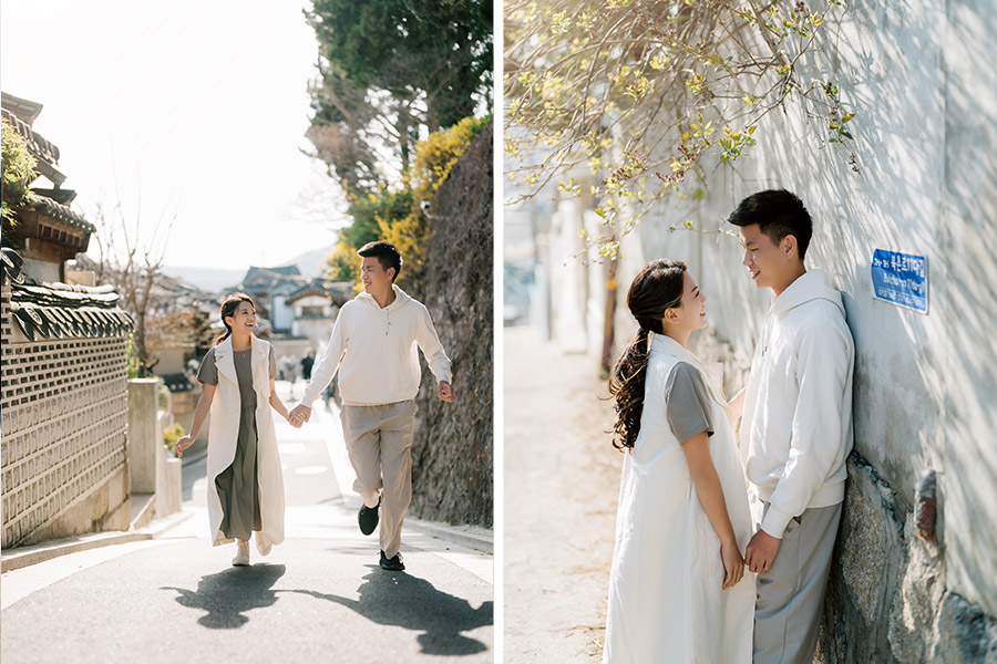 Korea Pre-Wedding with Cherry Blossoms at Seonyudo Park & Namsangol Hanok Village by Jungyeol on OneThreeOneFour 21