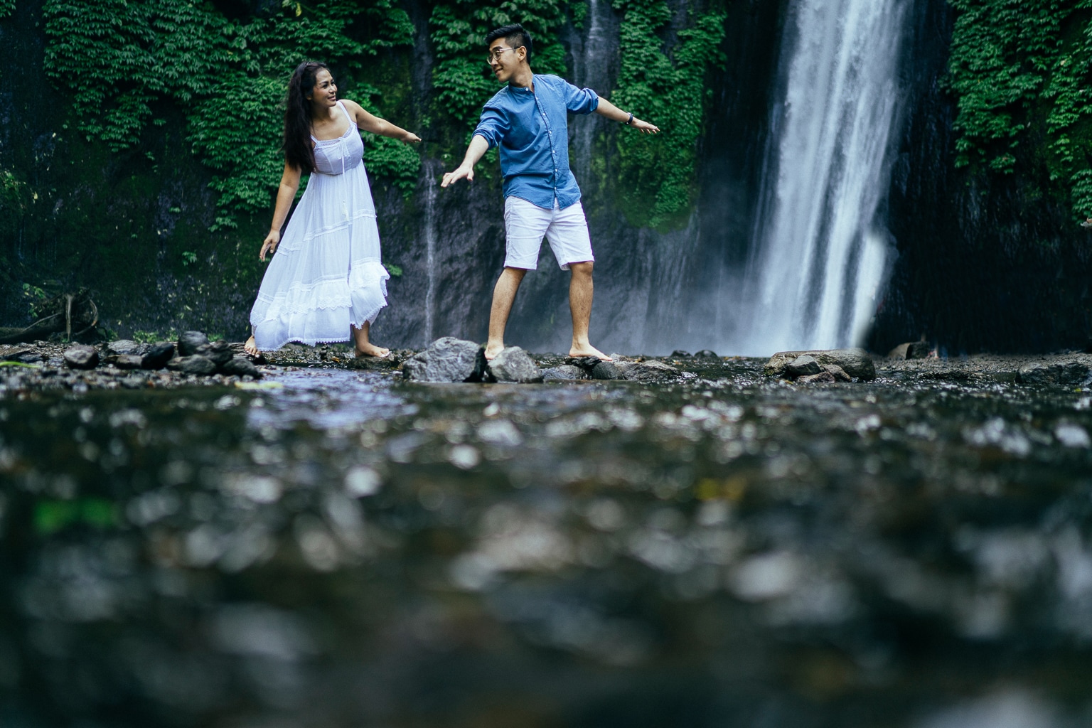 S&J: Bali Full Day Post-wedding Photography at Lake, Waterfall, Forest And Beach by Aswin on OneThreeOneFour 14
