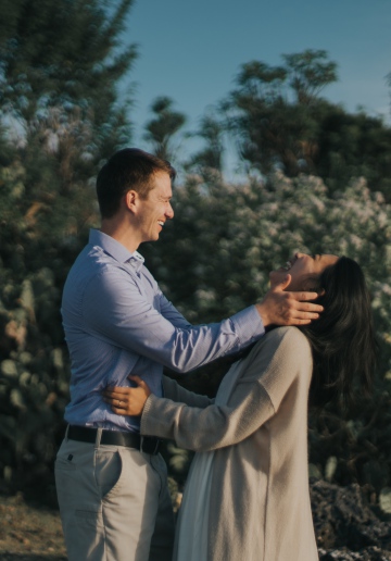 Bali Casual Engagement Photoshoot For An Inter-racial Couple 