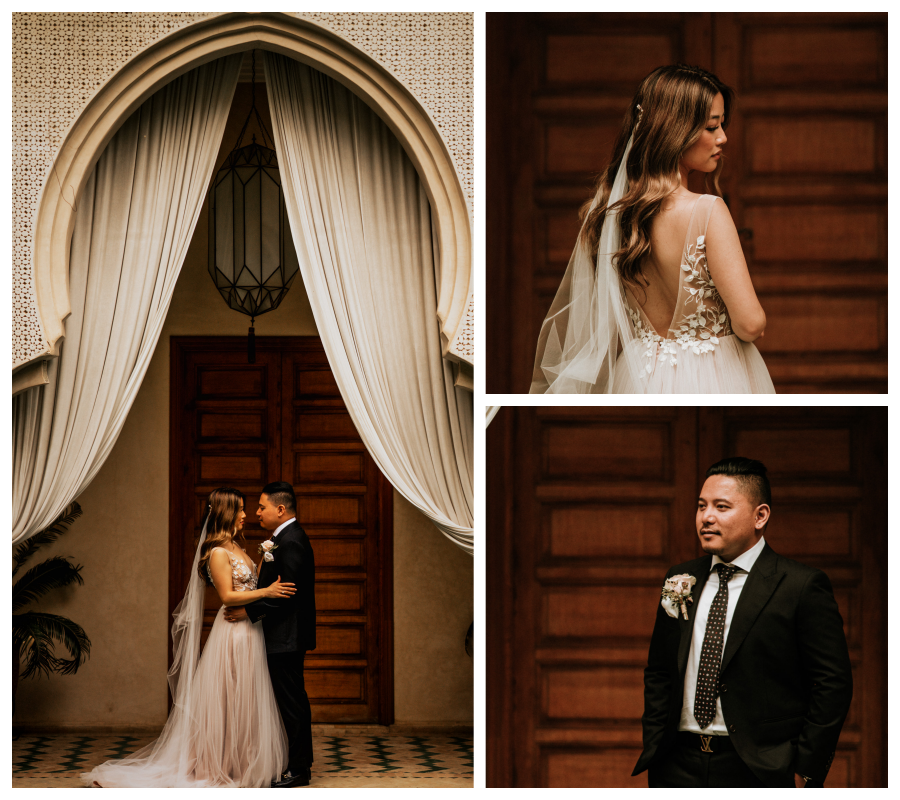 Morocco Marrakech Elopement And Pre-Wedding Photoshoot In The Medina Riad by A.Y. on OneThreeOneFour 20