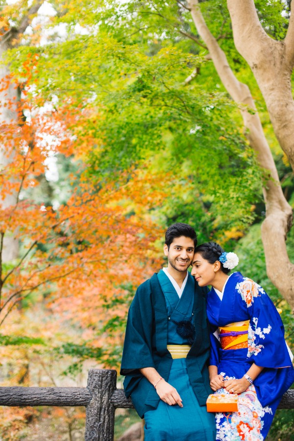 P&K: Indian Kimono Proposal Photoshoot in Kyoto by Daniel on OneThreeOneFour 12