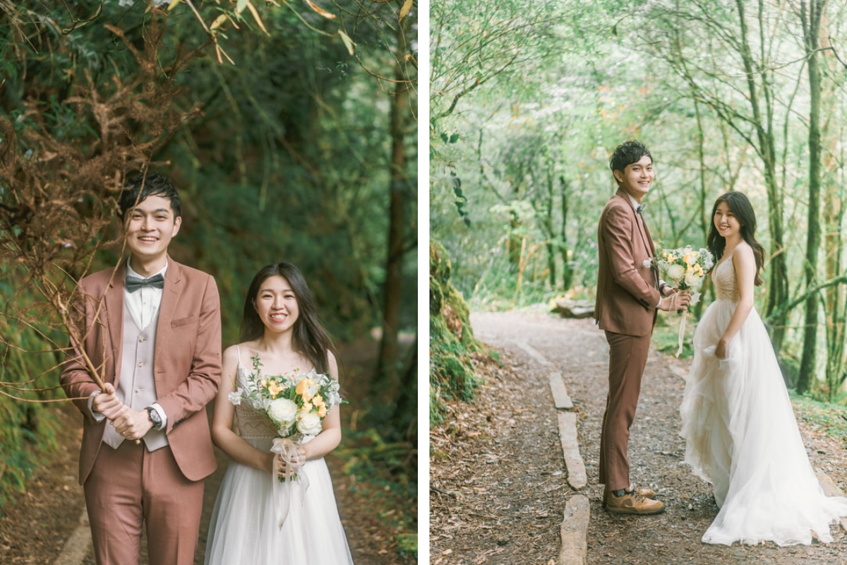 Taiwan Pre-Wedding Photoshoot Countryside Forest Misty Bridges by  on OneThreeOneFour 30