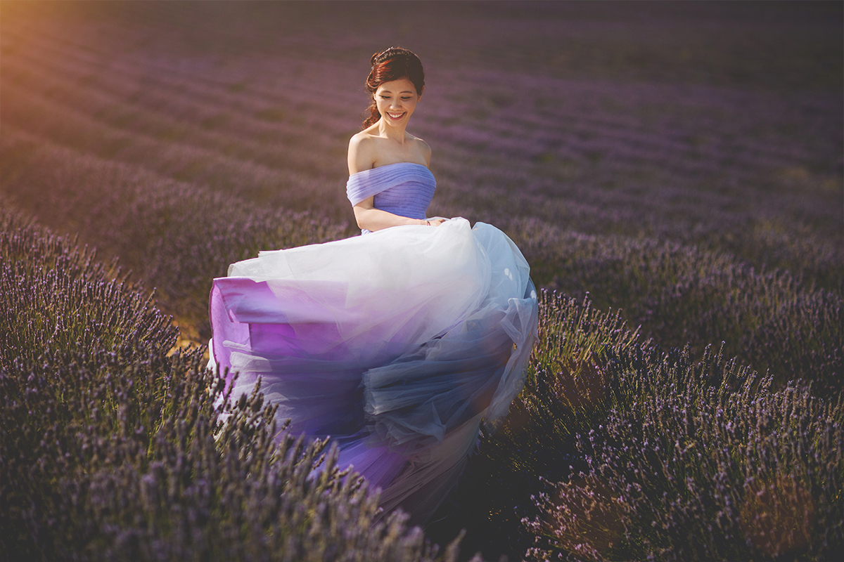 Provence Southern France Pre-Wedding Photoshoot at Lavender Fields & Sunflower Farm by Vin on OneThreeOneFour 8