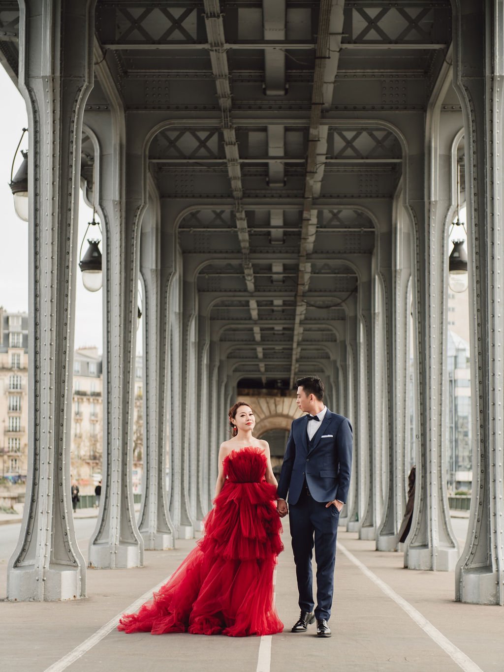 Paris prewedding photoshoot at Avenue De Camoens, Lourve Museum, Bir Hakeim Bridge And Parisian Cafe by Arnel on OneThreeOneFour 24