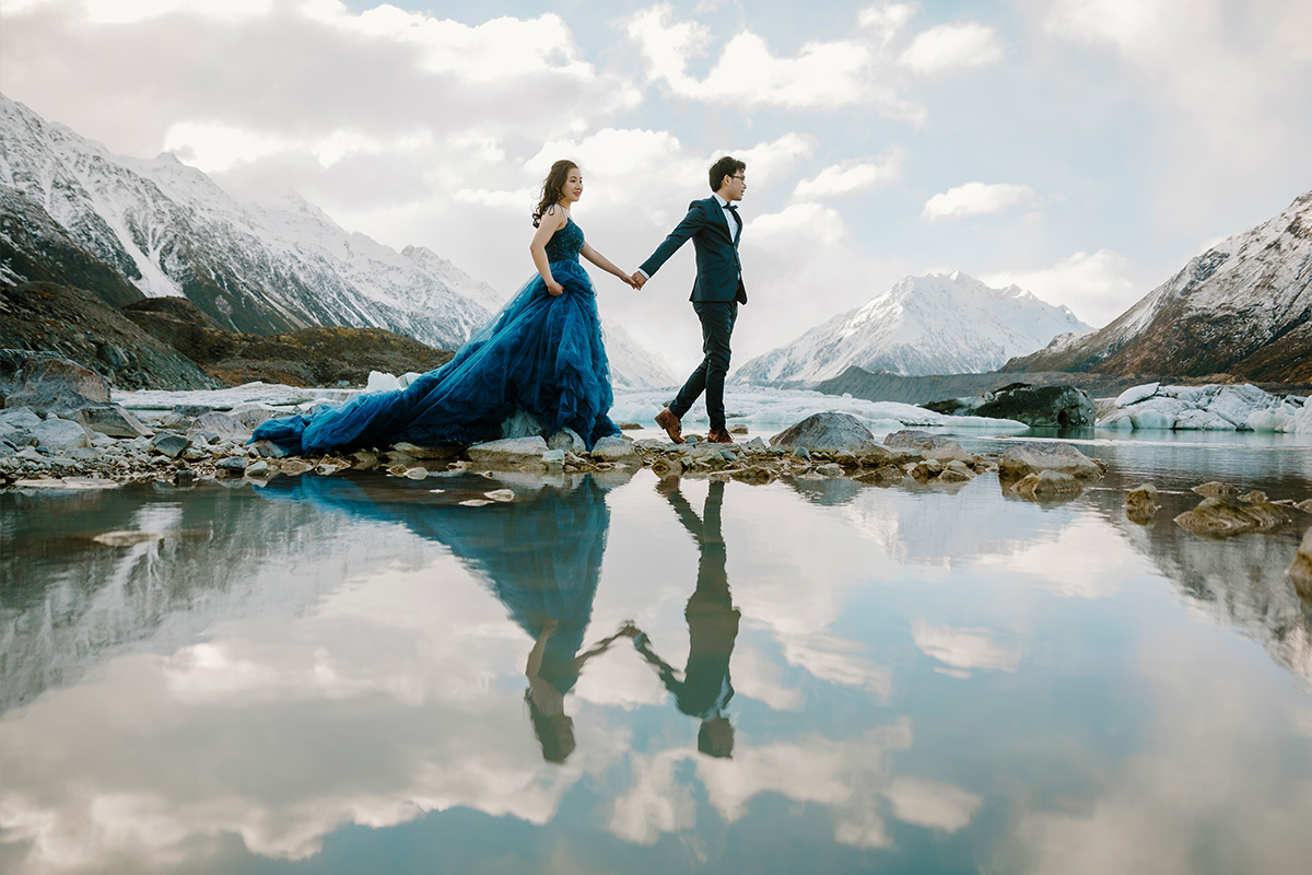 New Zealand Snow Mountains and Glaciers Pre-Wedding Photoshoot by Fei on OneThreeOneFour 21