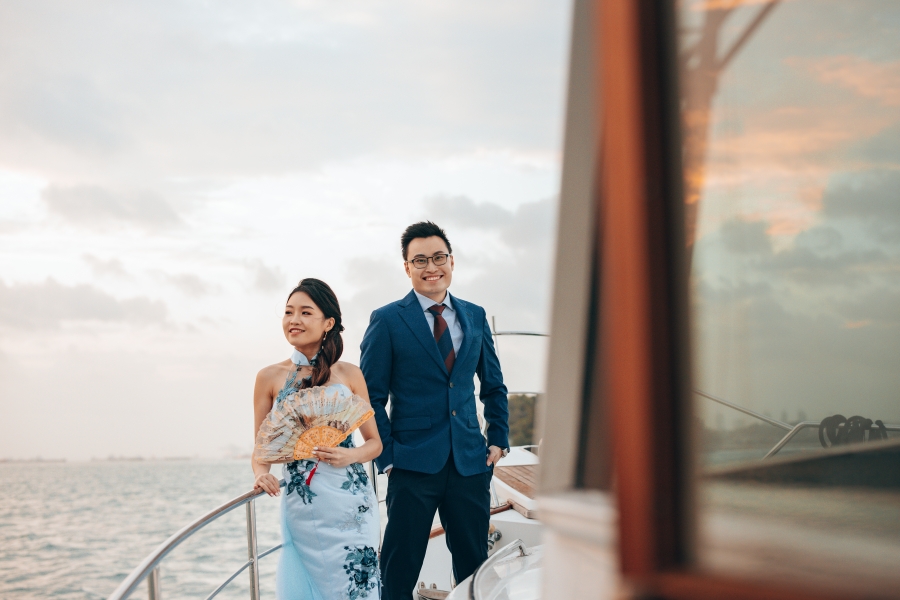 Singapore Pre-Wedding Photoshoot At Yacht, Fort Canning Park And Seletar Airport by Cheng on OneThreeOneFour 18