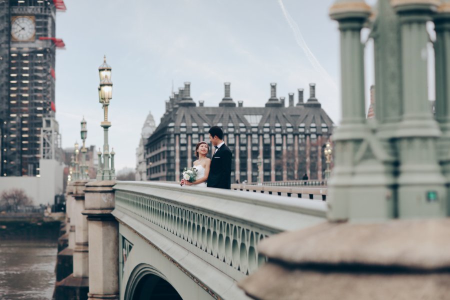 London Pre-Wedding Photoshoot At Westminster Abbey, Millennium Bridge And Church Ruins by Dom  on OneThreeOneFour 0