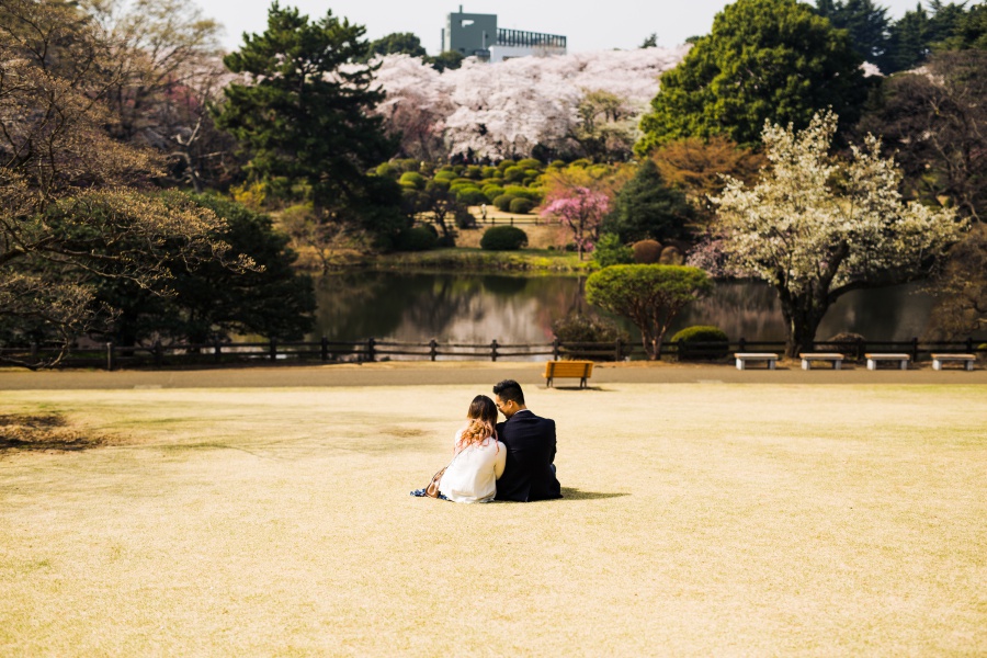 Japan Tokyo Surprise Proposal Photoshoot At Shinjuku Gyoen During Cherry Blossom Season by Koki on OneThreeOneFour 17