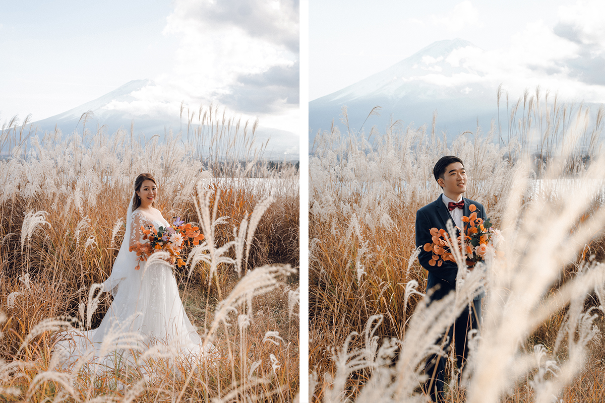 Autumn Maple Leaves Pre-Wedding Photoshoot in Mount Fuji  by Dahe on OneThreeOneFour 16