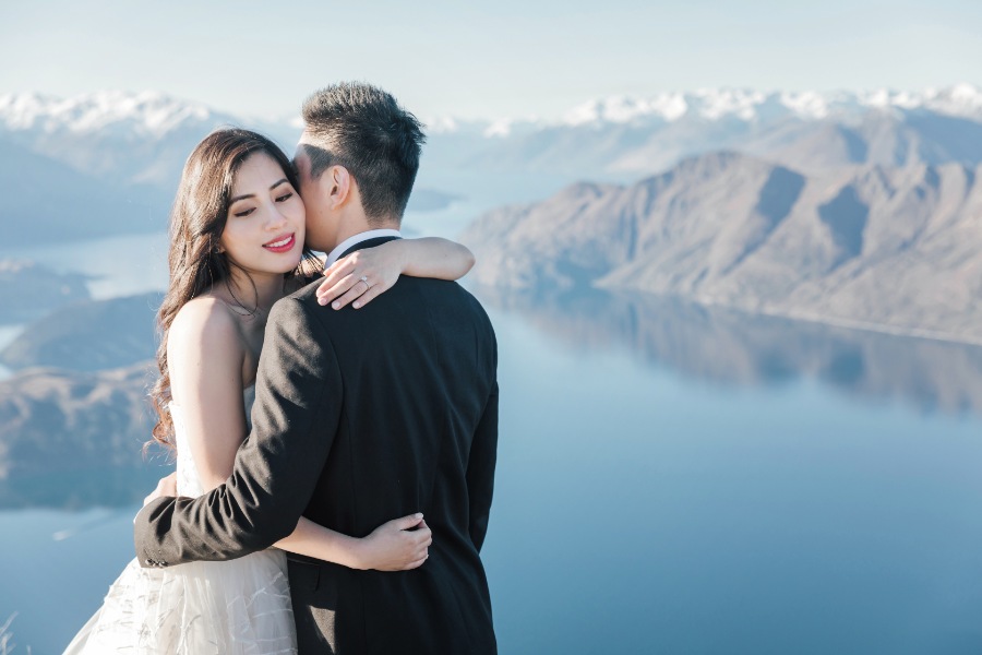 Romantic helicopter outdoor prewedding photoshoot in New Zealand by Fei on OneThreeOneFour 27