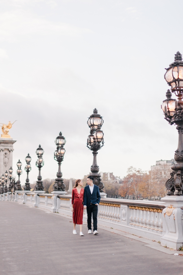 Paris Engagement Photo Session At The Pont Alexandre III Bridge and Louvre Pyramid  by Celine  on OneThreeOneFour 6