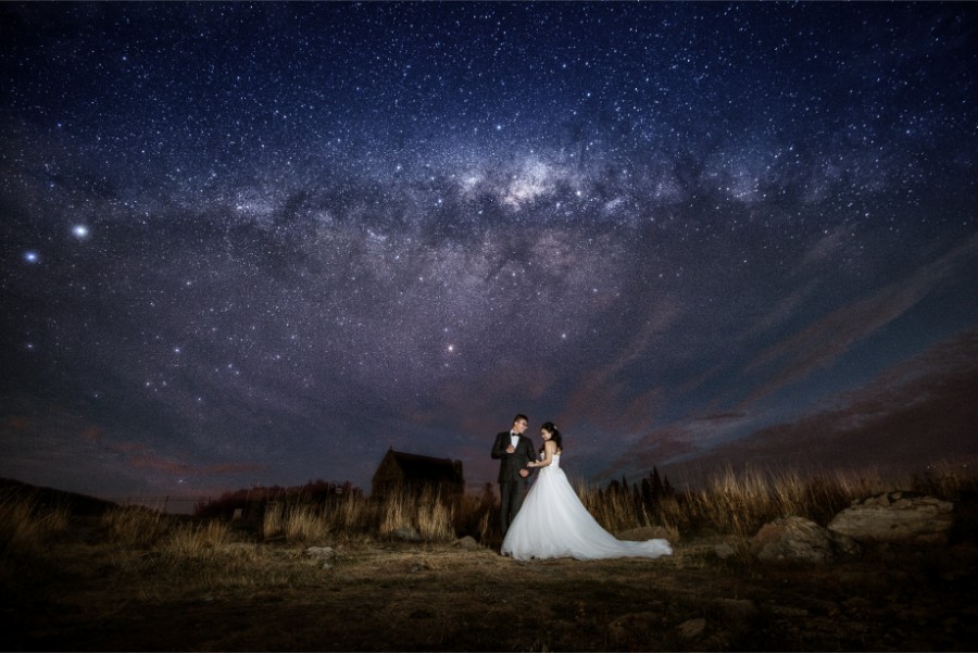 New Zealand Starry Night Prewedding Photoshoot with Alpaca Farm  by Mike on OneThreeOneFour 21