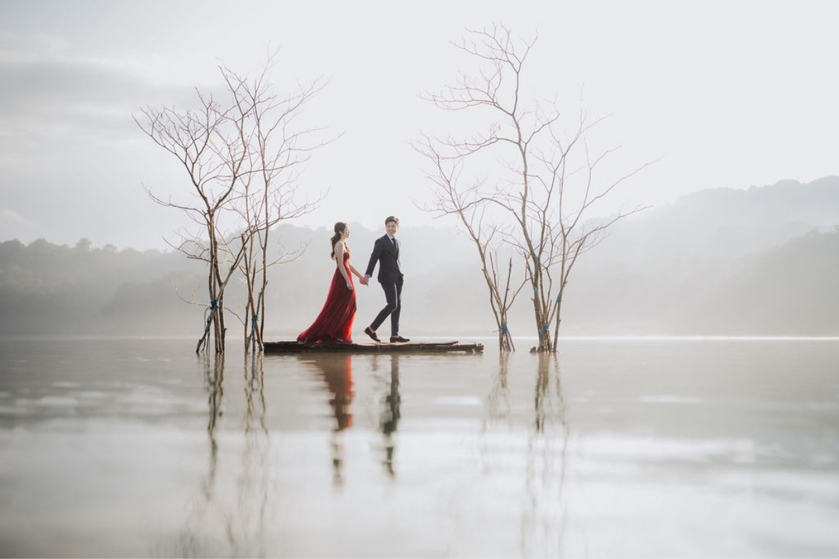 Bali Prewedding Photoshoot At Lake Tamblingan, Munduk Waterfall And Sunset At Mengening Beach by Cahya on OneThreeOneFour 8