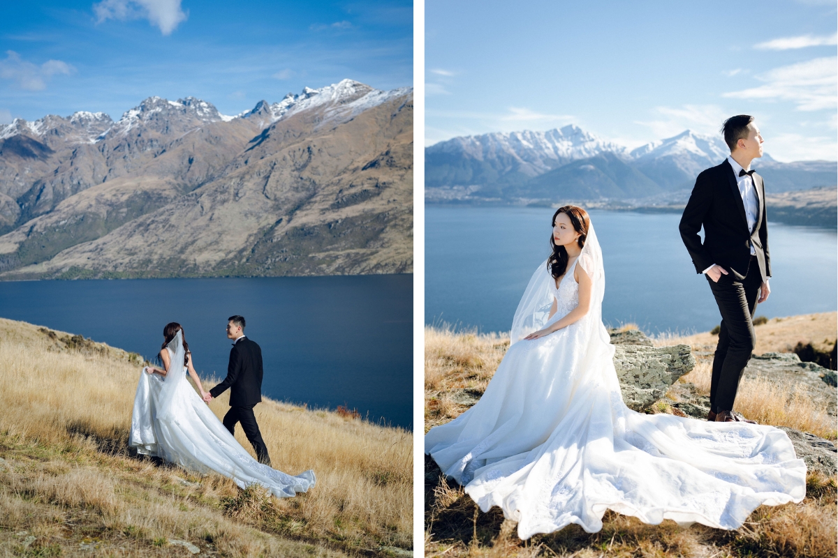 New Zealand Pre-Wedding Photoshoot with Lake Wakatipu, Skippers Canyon, Lake Tekapo, Mount Cook, and Omarama Clay Cliffs by Fei on OneThreeOneFour 2