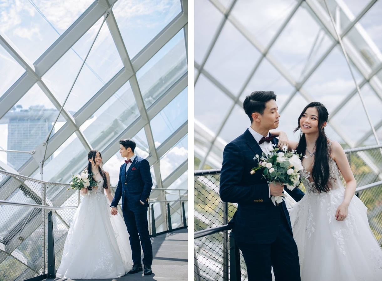 H&J: Fairytale pre-wedding in Singapore at Gardens by the Bay, Fort Canning and sandy beach by Cheng on OneThreeOneFour 16
