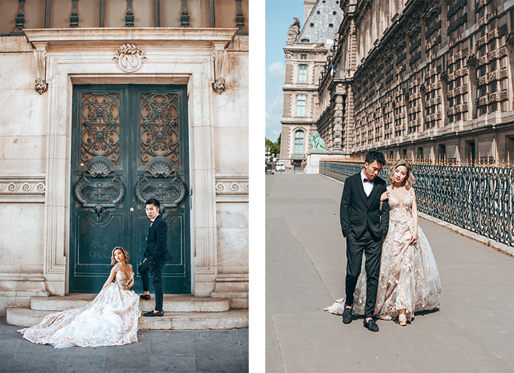 paris streets wedding photoshoot