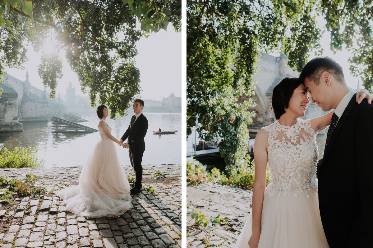布拉格婚前拍攝：舊城廣場和查理大橋，伏亞諾維花園 by Nika on OneThreeOneFour 3