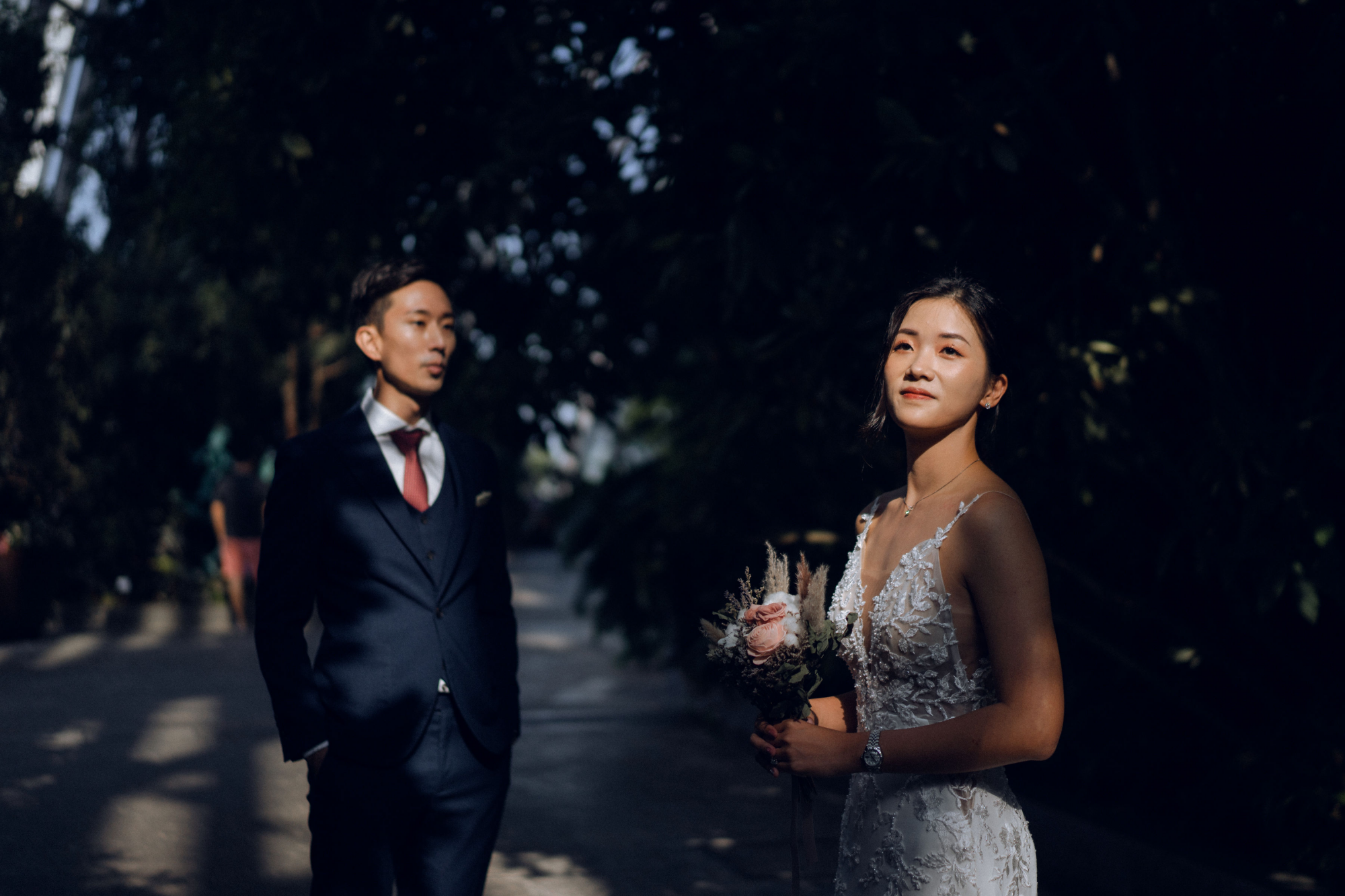 Sunset Prewedding Photoshoot At Cloud Forest, Gardens By The Bay  by Samantha on OneThreeOneFour 1