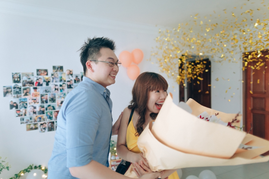 Singapore Surprise Wedding Proposal Photoshoot In Couple's New House by Cheng on OneThreeOneFour 15