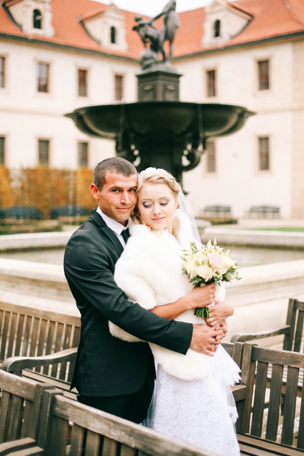 Prague Wedding Photoshoot in Autumn At Old Town Square, Charles Bridge And Astronomical Clock by Vickie  on OneThreeOneFour 18