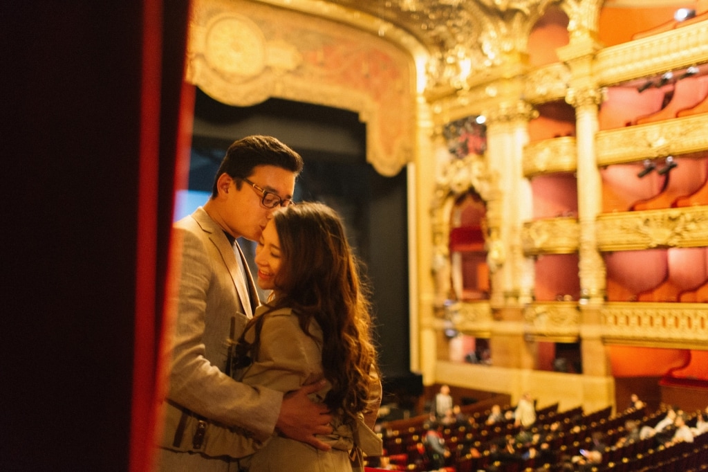 Paris Engagement Photoshoot at Palais Garnier, Galerie Vivienne and Palais Royal by Vin on OneThreeOneFour 3