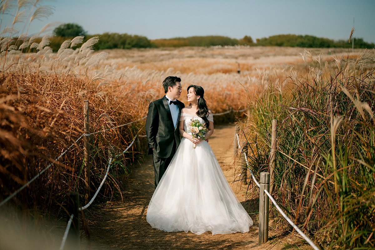韓國首爾秋季芒草婚紗拍攝 天空公園和仙遊島公園 by Jungyeol on OneThreeOneFour 8