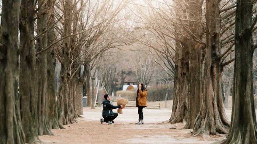 B&M: Surprise proposal in Seoul at Haneul Park by Jungyeol on OneThreeOneFour 11