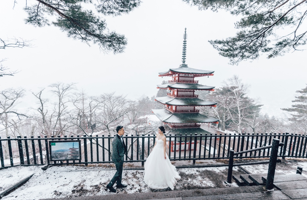 I&V: Japan Tokyo Pre-Wedding And Kimono Photoshoot At Traditional Village And Pagoda During Winter  by Lenham  on OneThreeOneFour 20