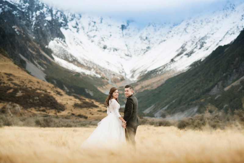 New Zealand Mount Cook Prewedding Photoshoot with Singaporean Couple by Mike on OneThreeOneFour 9