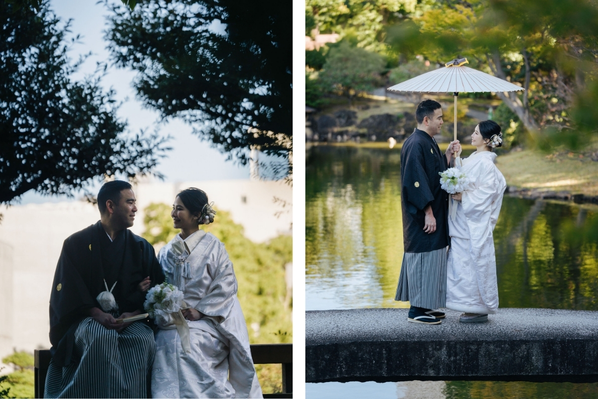 Tokyo Pre-Wedding Photoshoot with Former Yasuda Garden, Maple Corridor, and Chureito Pagoda by Dahe on OneThreeOneFour 2