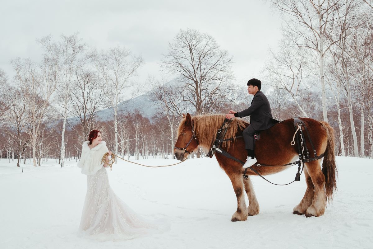 Hokkaido Winter Photoshoot Hirafu Village Lake Toya Niseko Horse Hilton Niseko Village by Kuma on OneThreeOneFour 8