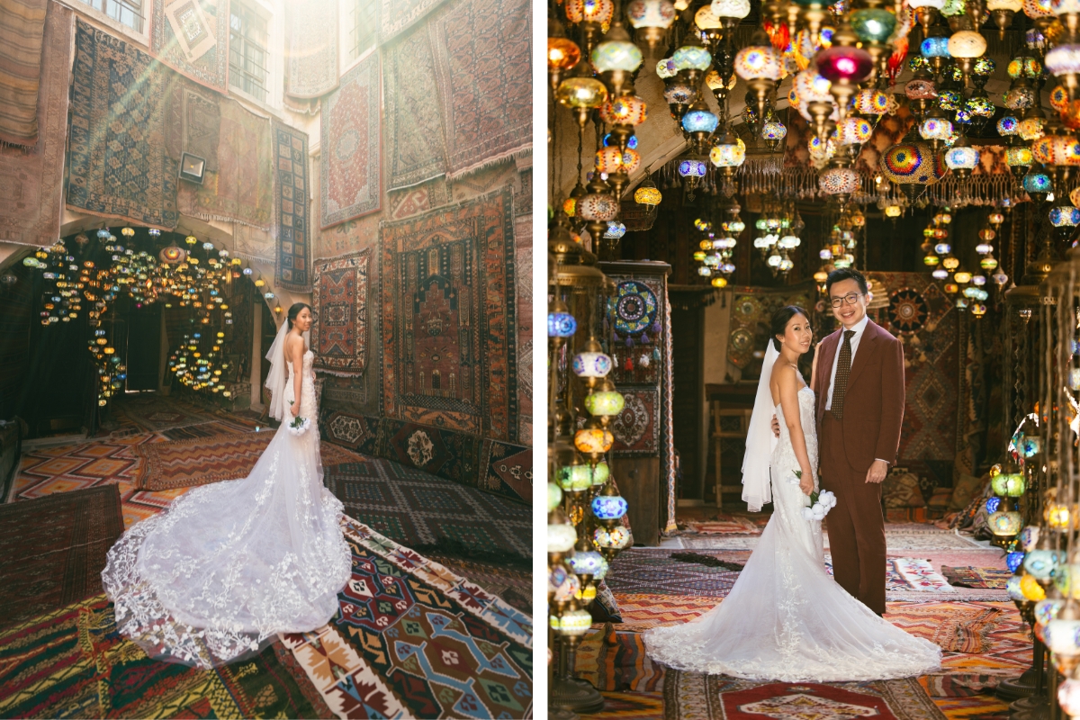 Cappadocia Pre-Wedding Photoshoot Hot Air Balloons Cave Hotel Roof Carpet Shop Slot Canyon Vintage Car by Aric on OneThreeOneFour 9