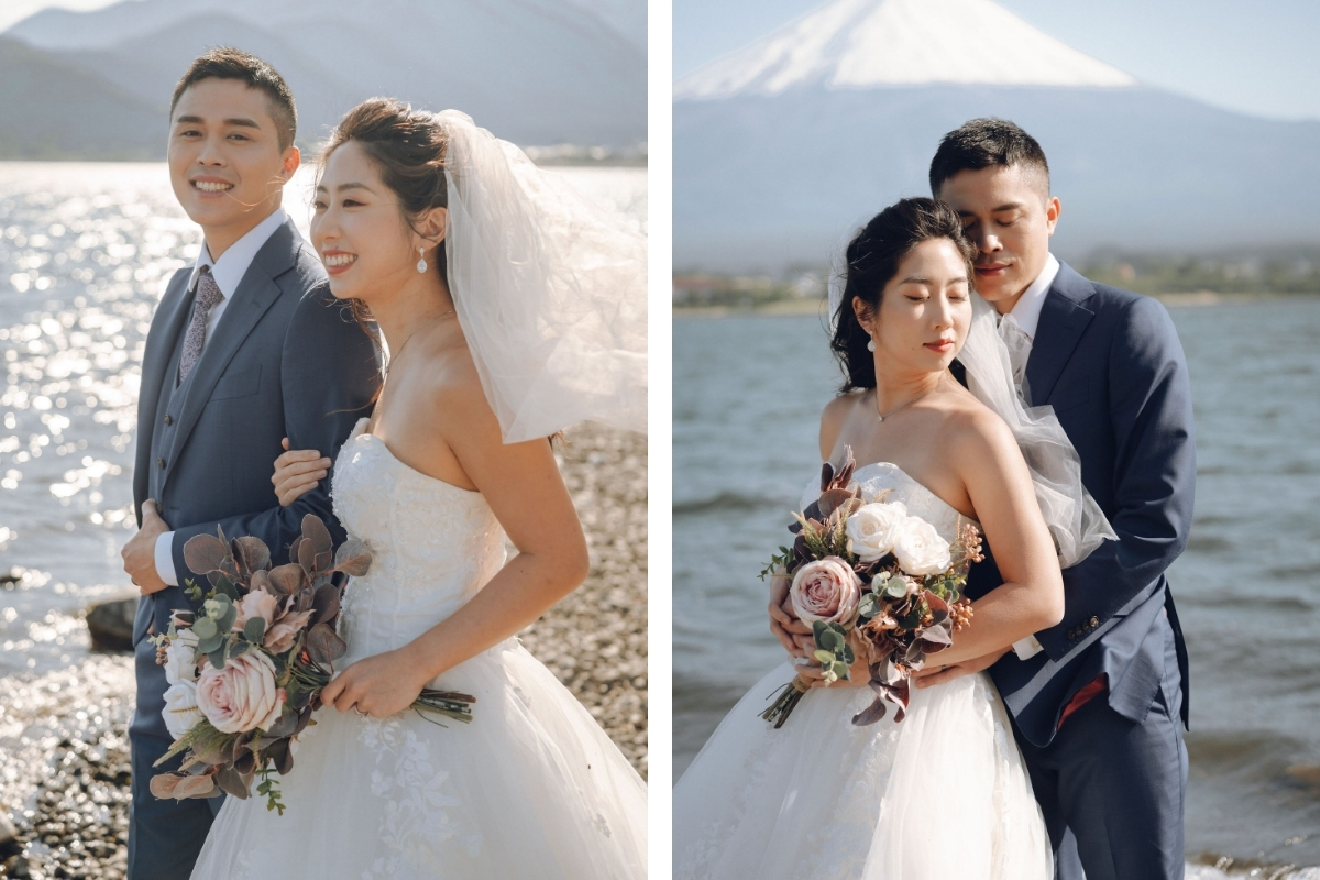 Tokyo Pre-Wedding Photoshoot with Chureito Pagoda, Lake Kawaguchiko, and Shinjuku by Dahe on OneThreeOneFour 28