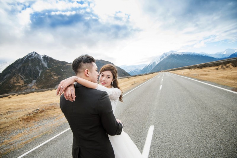 New Zealand Mount Cook Prewedding Photoshoot with Singaporean Couple by Mike on OneThreeOneFour 24