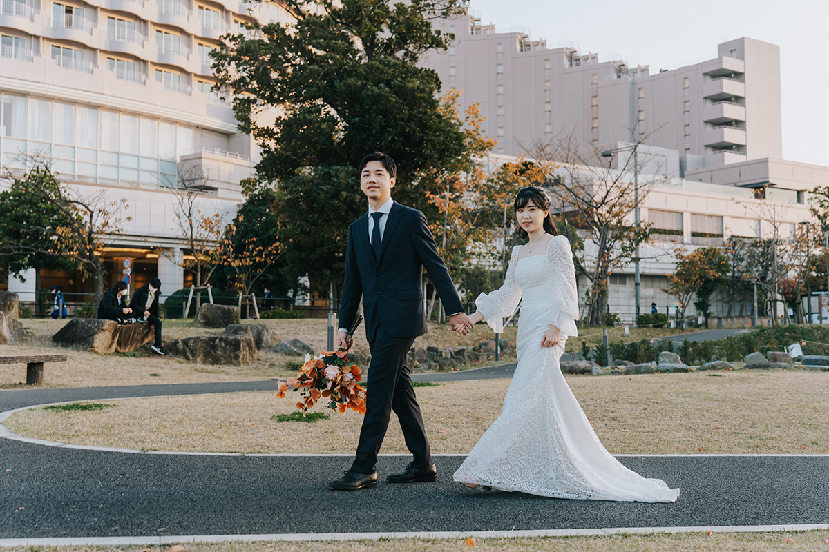 Tokyo Pre-Wedding at Beach & Odaiba Statue of Liberty by Cui Cui on OneThreeOneFour 13