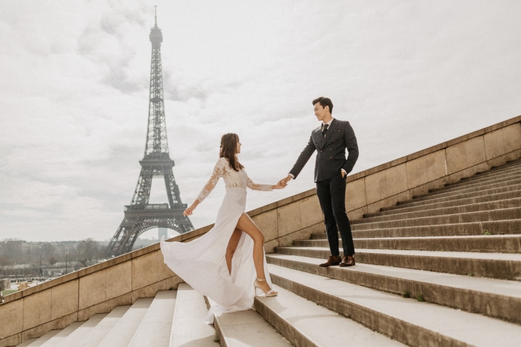 Paris Pre-Wedding Photoshoot for Singapore Couple Around The Eiffel Tower  by LT on OneThreeOneFour 9
