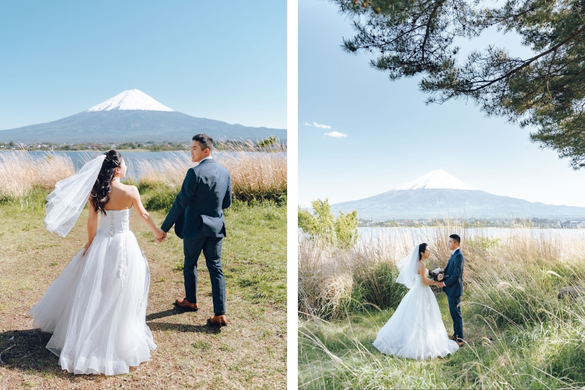 Tokyo Pre-Wedding Photoshoot with Chureito Pagoda, Lake Kawaguchiko, and Shinjuku by Dahe on OneThreeOneFour 20