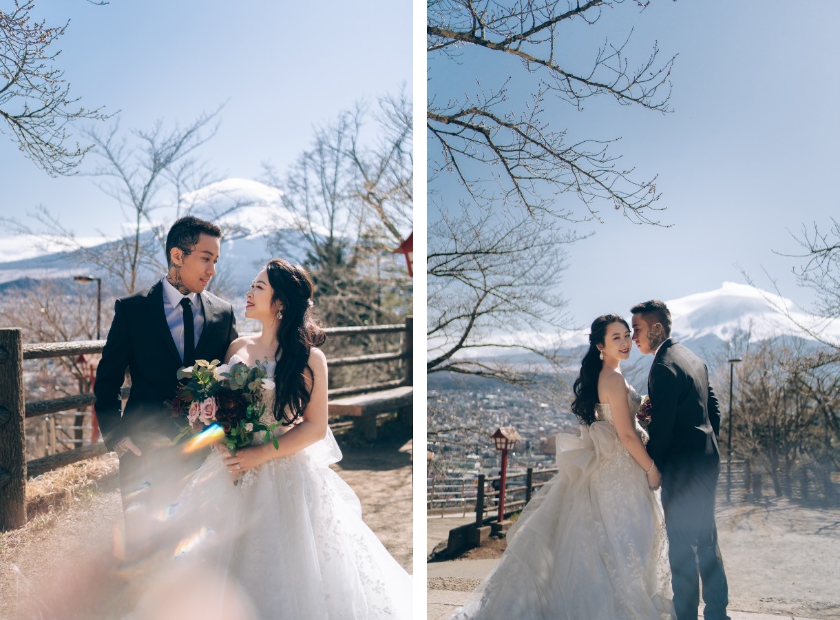 J&A: Pre-wedding in Tokyo with early blooming sakura and Mt Fuji by Dahe on OneThreeOneFour 13