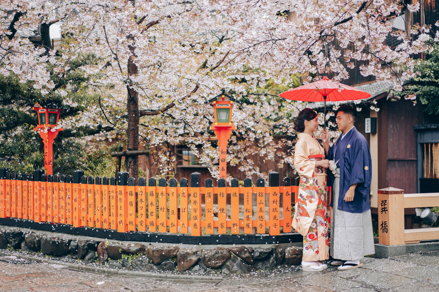 Japan Cherry Blossoms Hanami in Kimono with Nara Deer in Kyoto by Kinosaki on OneThreeOneFour 0