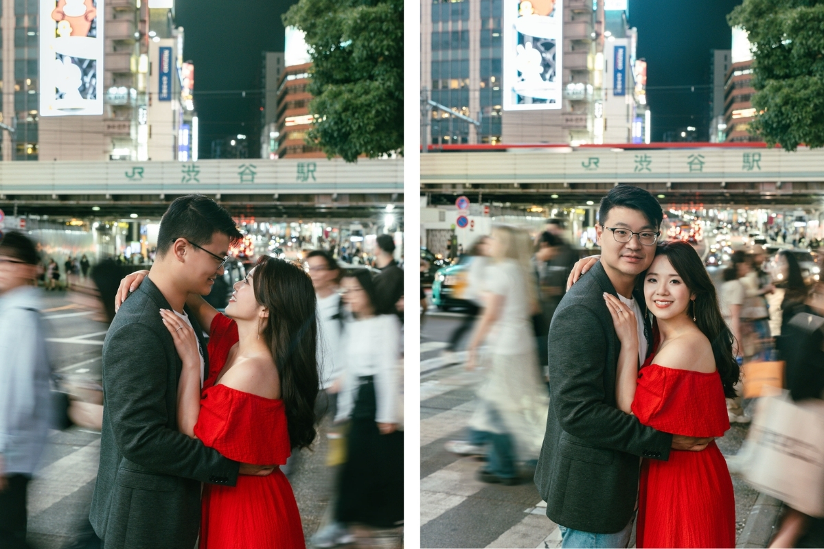 Tokyo Pre-Wedding Photoshoot with Nonbei Yokocho, Shiba Park, and Shibuya by  on OneThreeOneFour 16