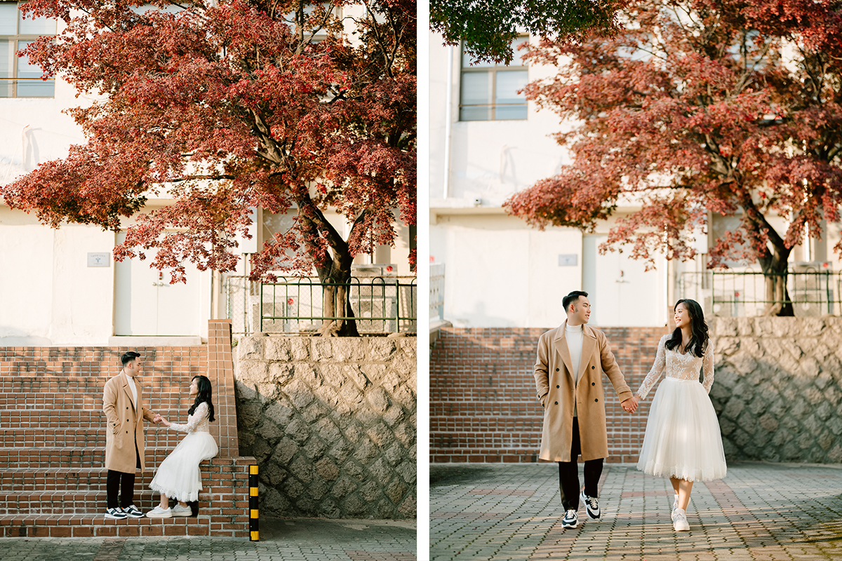 Yellow Gingko Autumn Pre-Wedding in Korea - Seoul Forest, Namsamgol Hanok Village & Samcheong-dong Cafe Street by Jungyeol on OneThreeOneFour 24