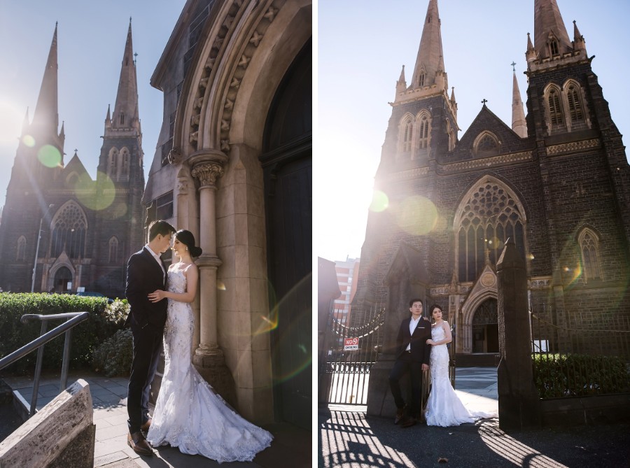 Romantic pre-wedding in Melbourne city by Freddie on OneThreeOneFour 1