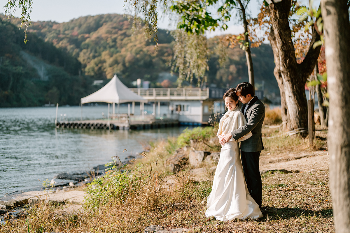 Korea Nami Island Romantic Autumn Pre-Wedding Photoshoot by Jungyeol on OneThreeOneFour 21