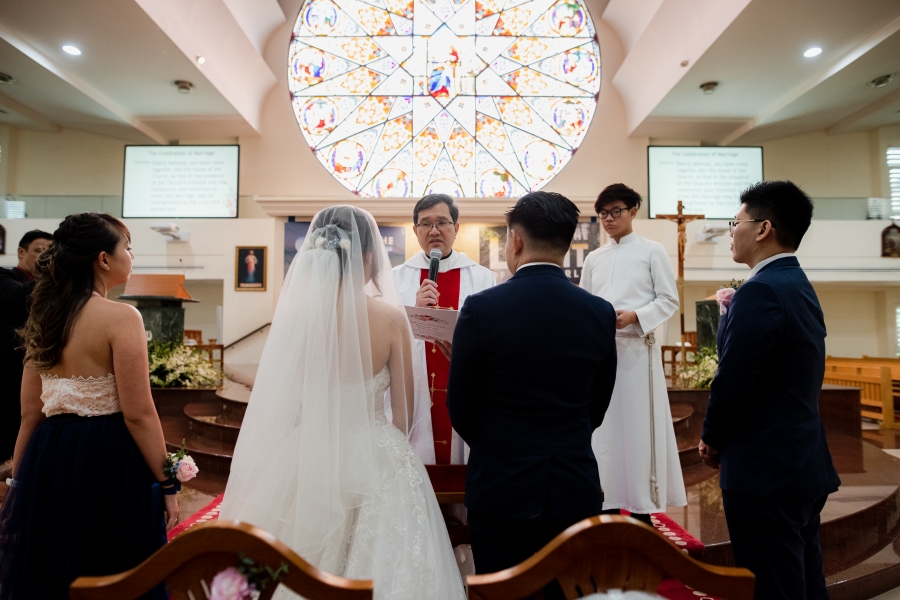 Singapore Wedding Day Photography - Church Wedding And Intimate Lunch & Dinner Banquet by Chia on OneThreeOneFour 17